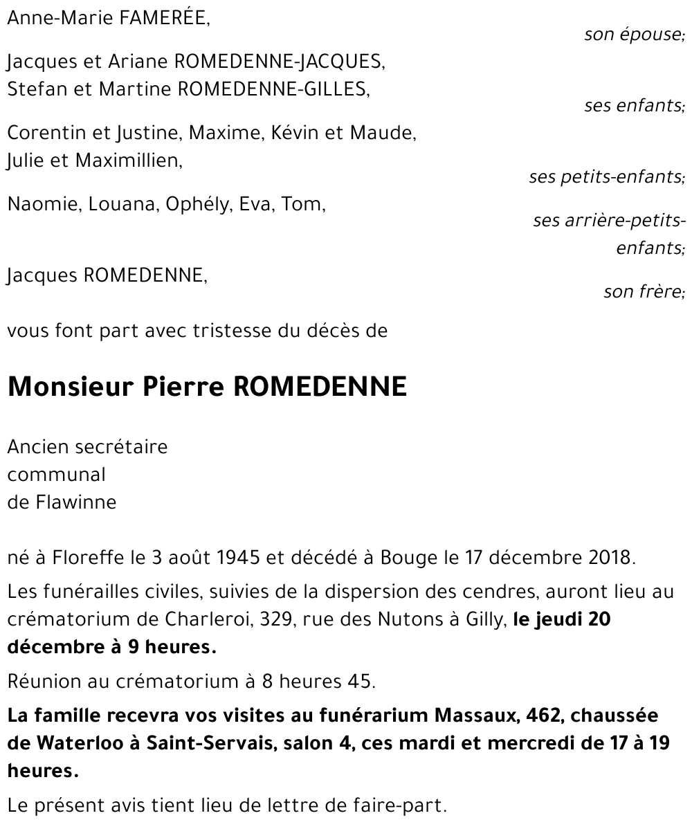 Pierre ROMEDENNE