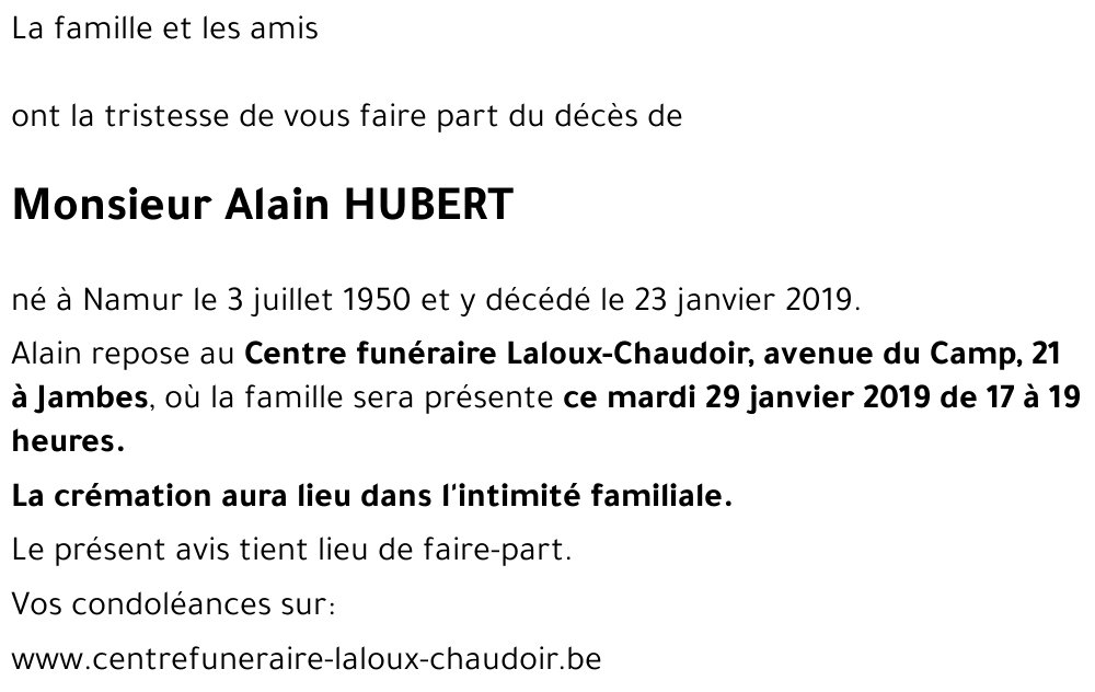 Alain HUBERT