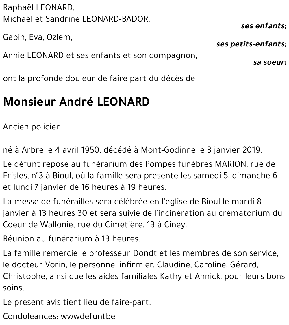 André LEONARD
