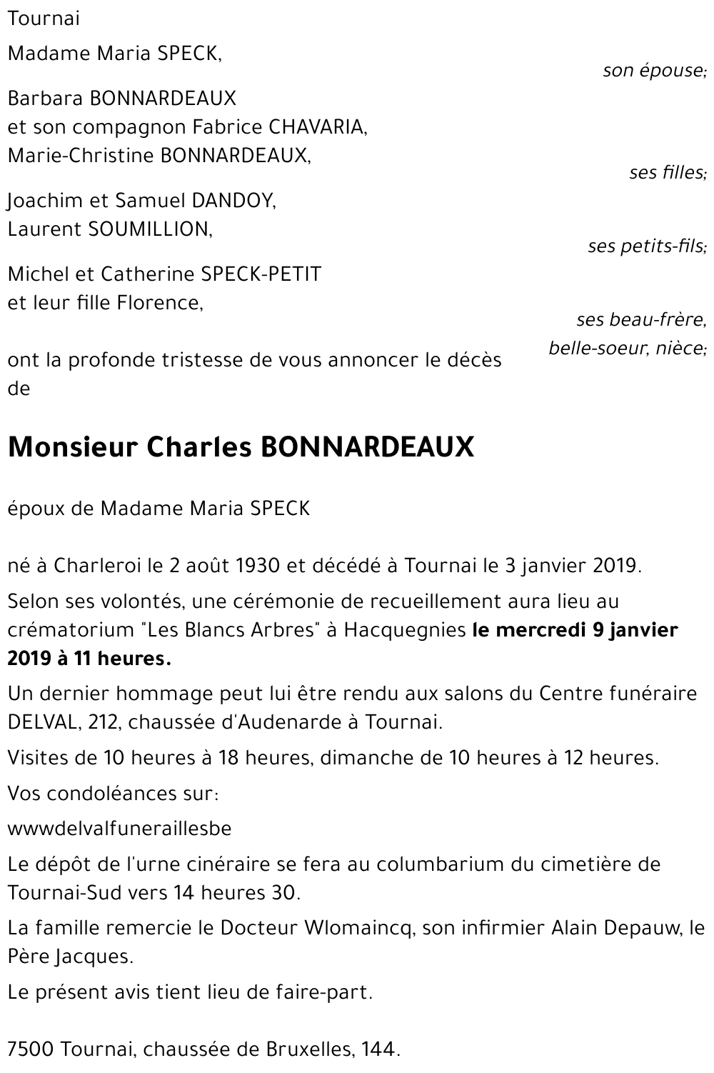 Charles BONNARDEAUX