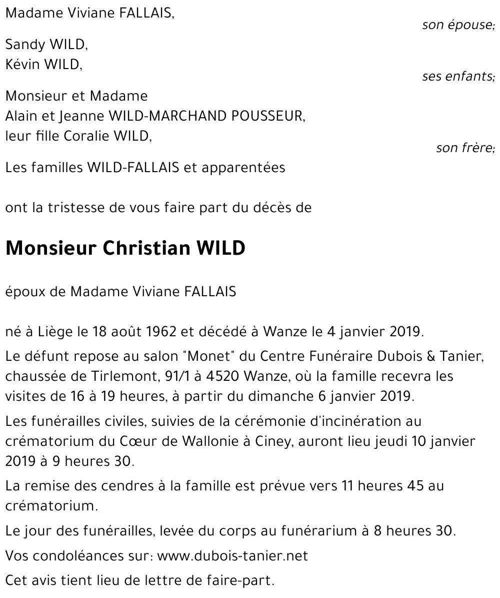 Christian WILD