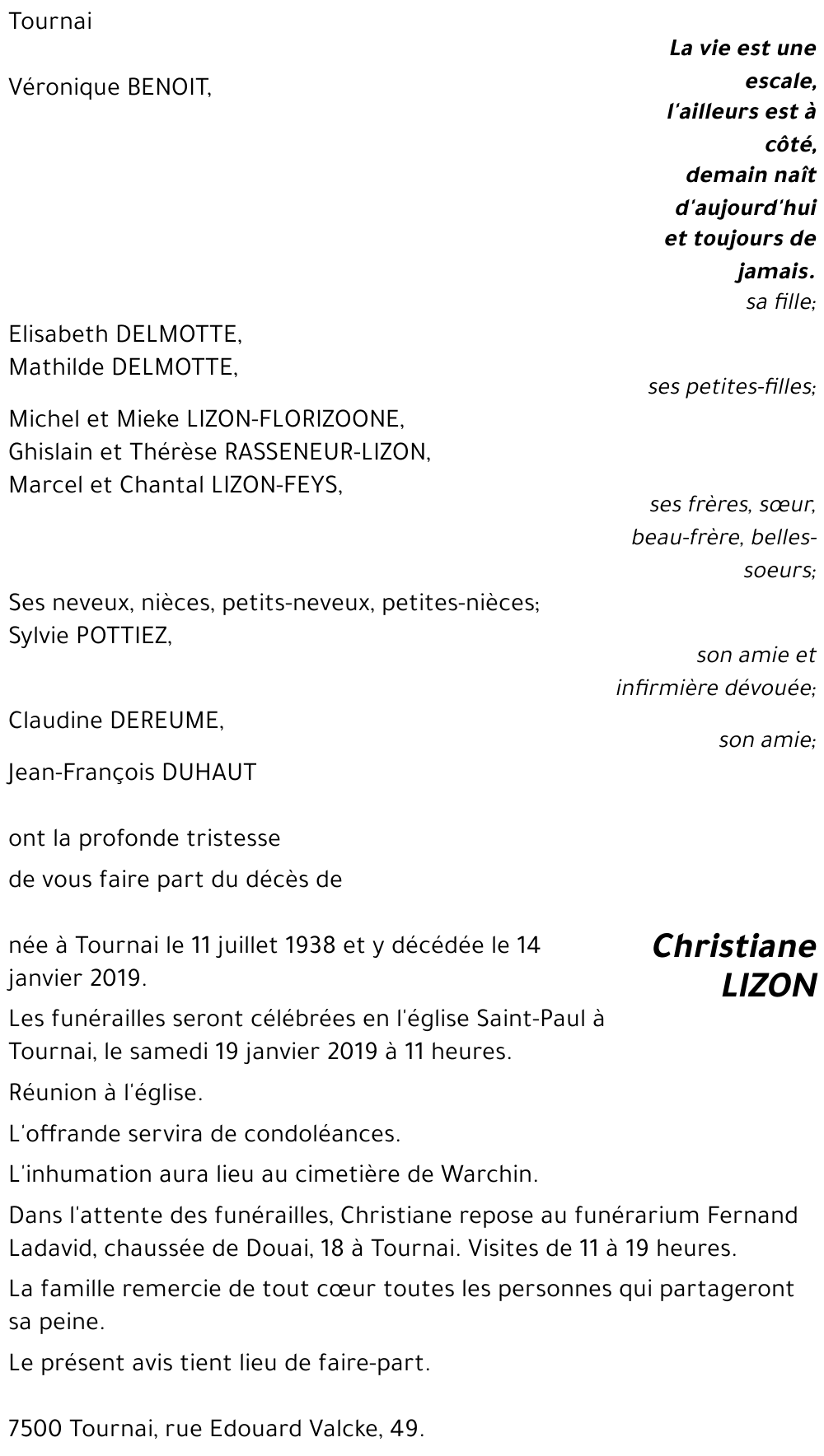 Christiane LIZON
