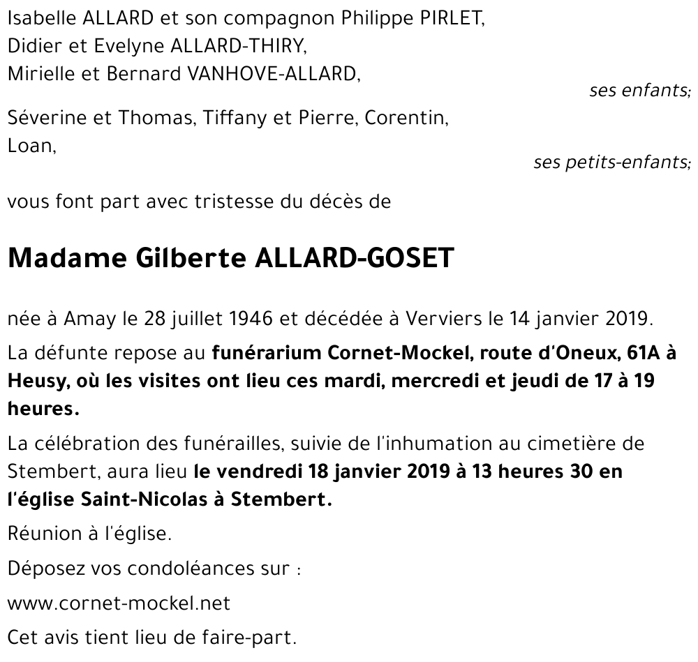 Gilberte GOSET