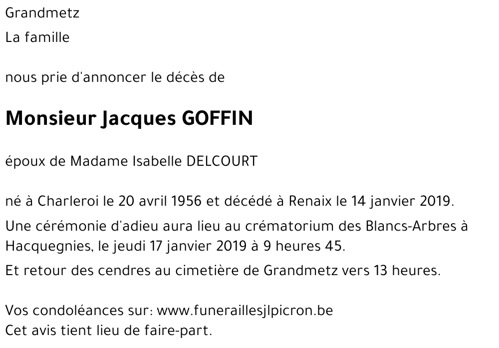 Jacques GOFFIN