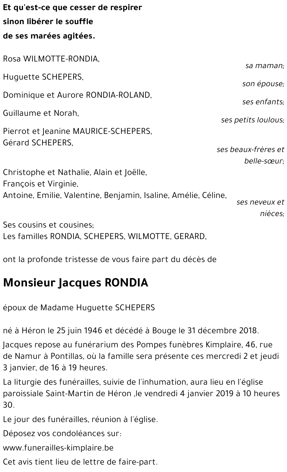 Jacques RONDIA