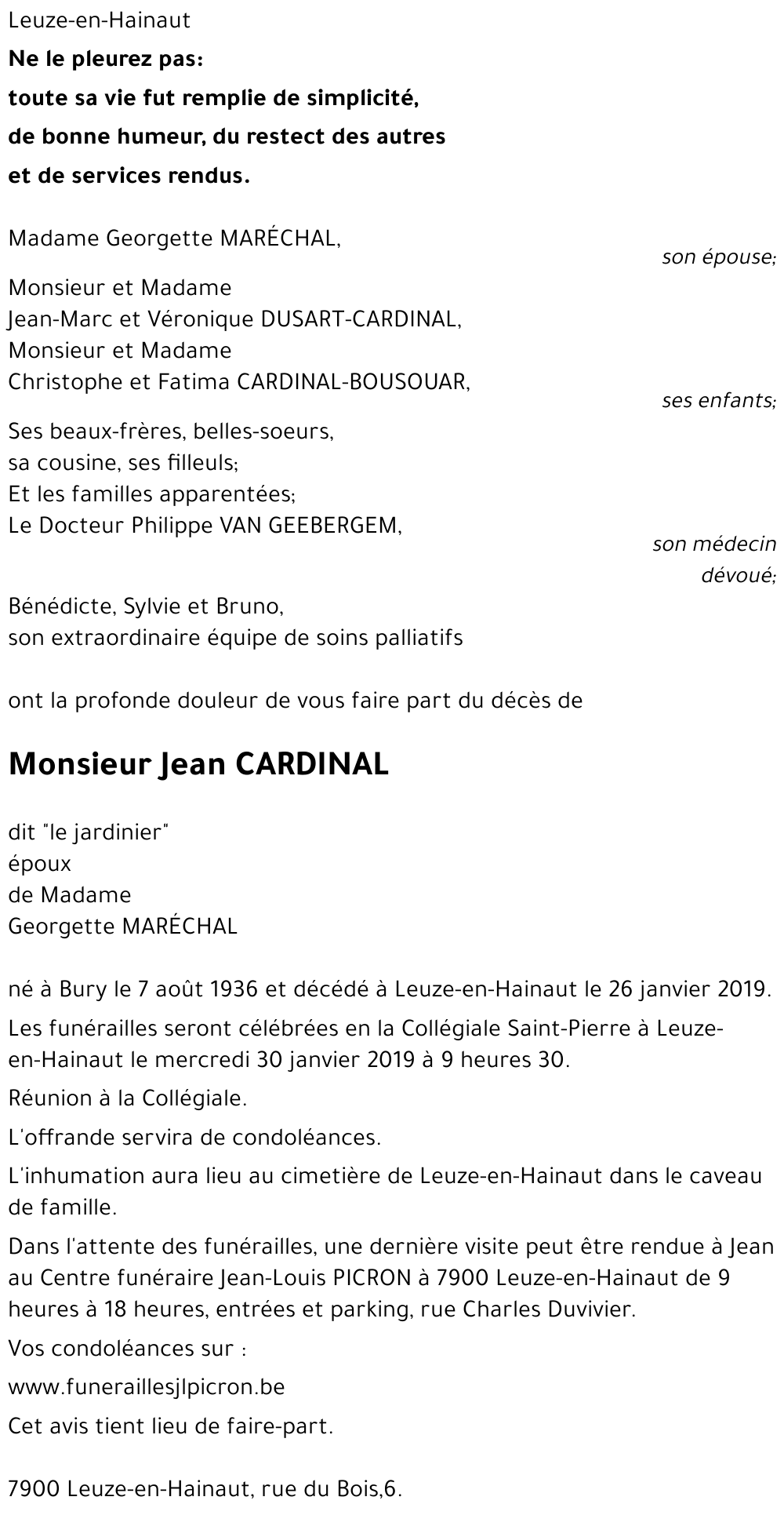 Jean CARDINAL