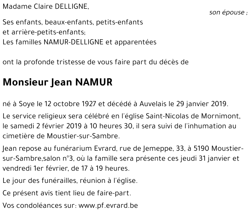 Jean NAMUR