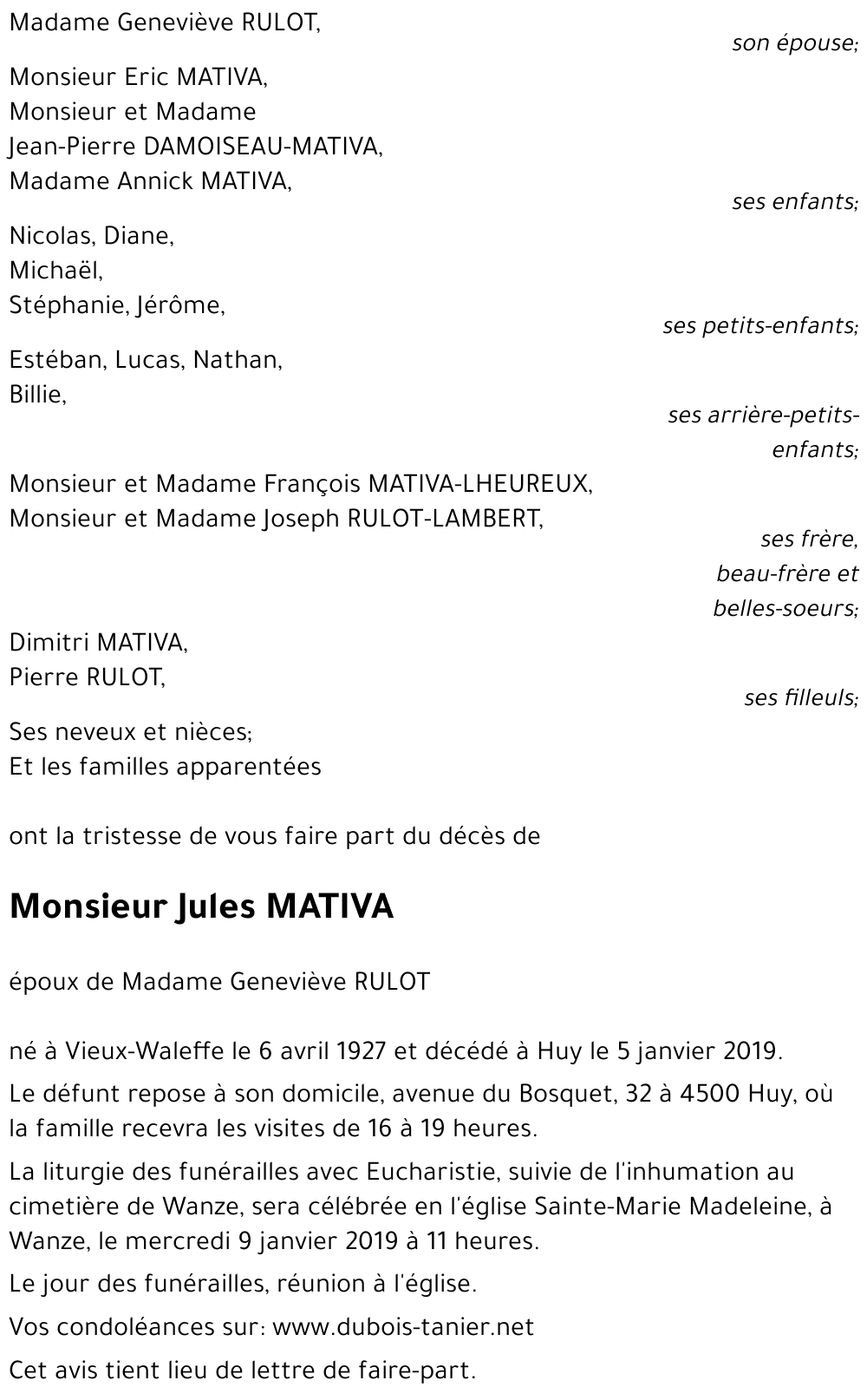 Jules MATIVA