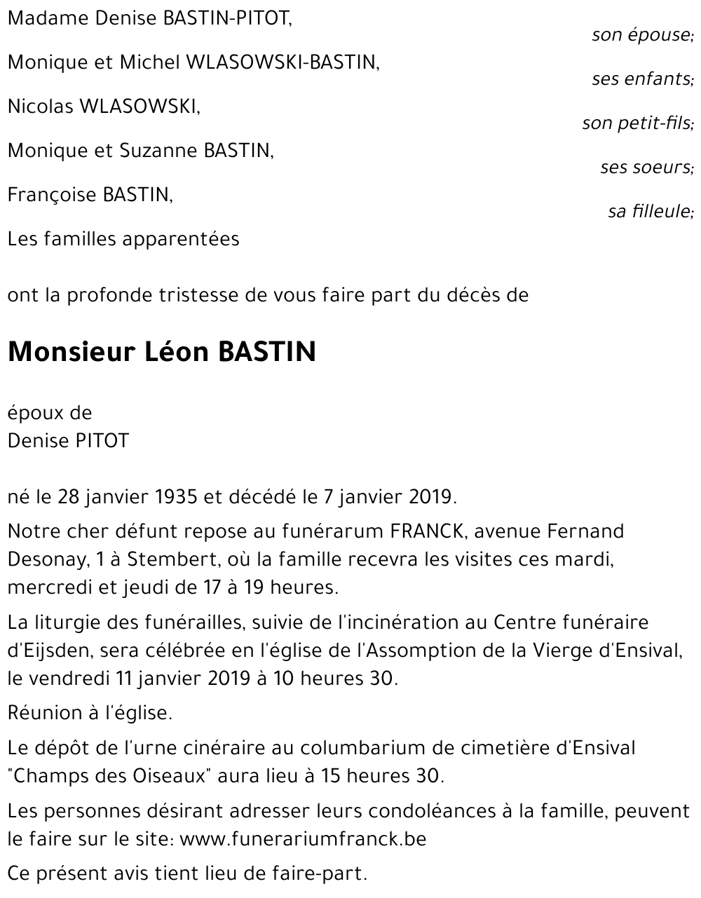 Léon BASTIN