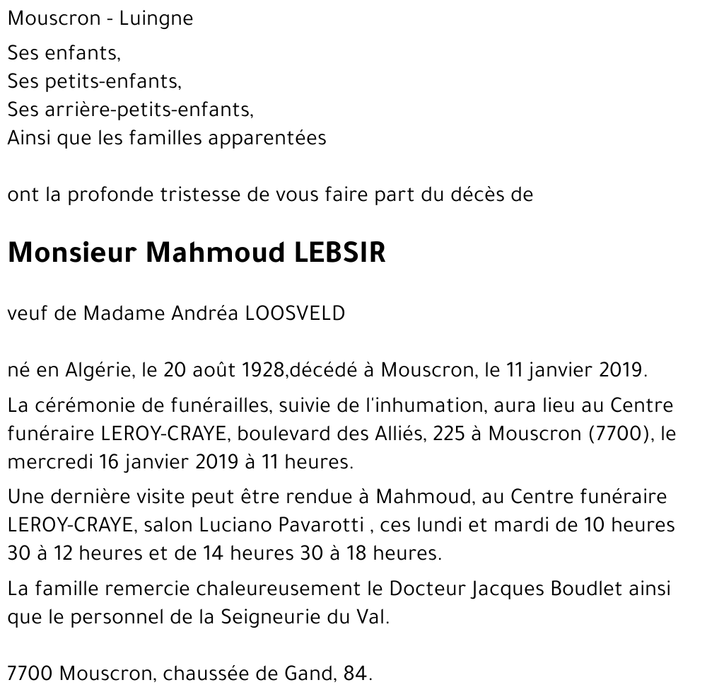 Mahmoud LEBSIR