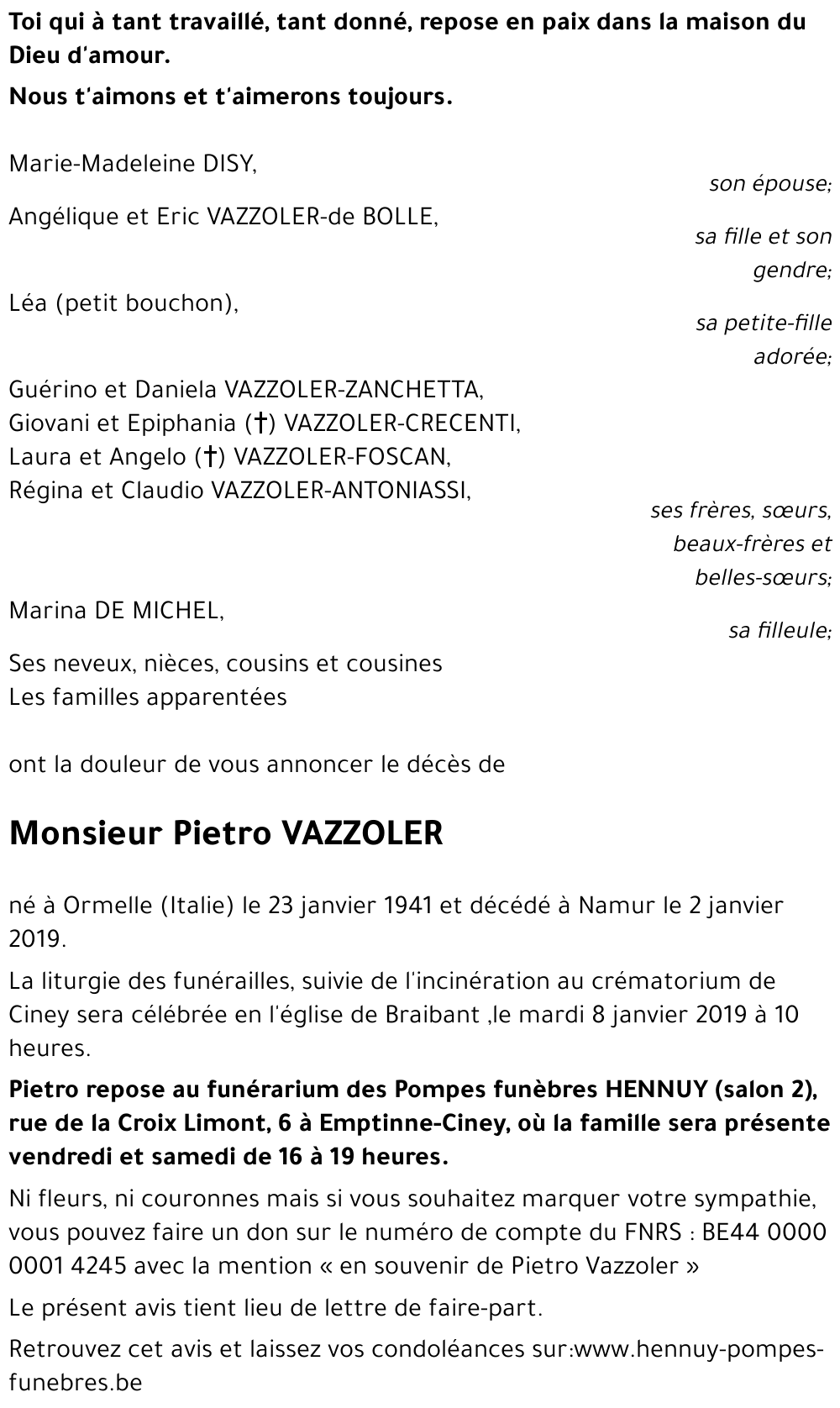 Pietro VAZZOLER