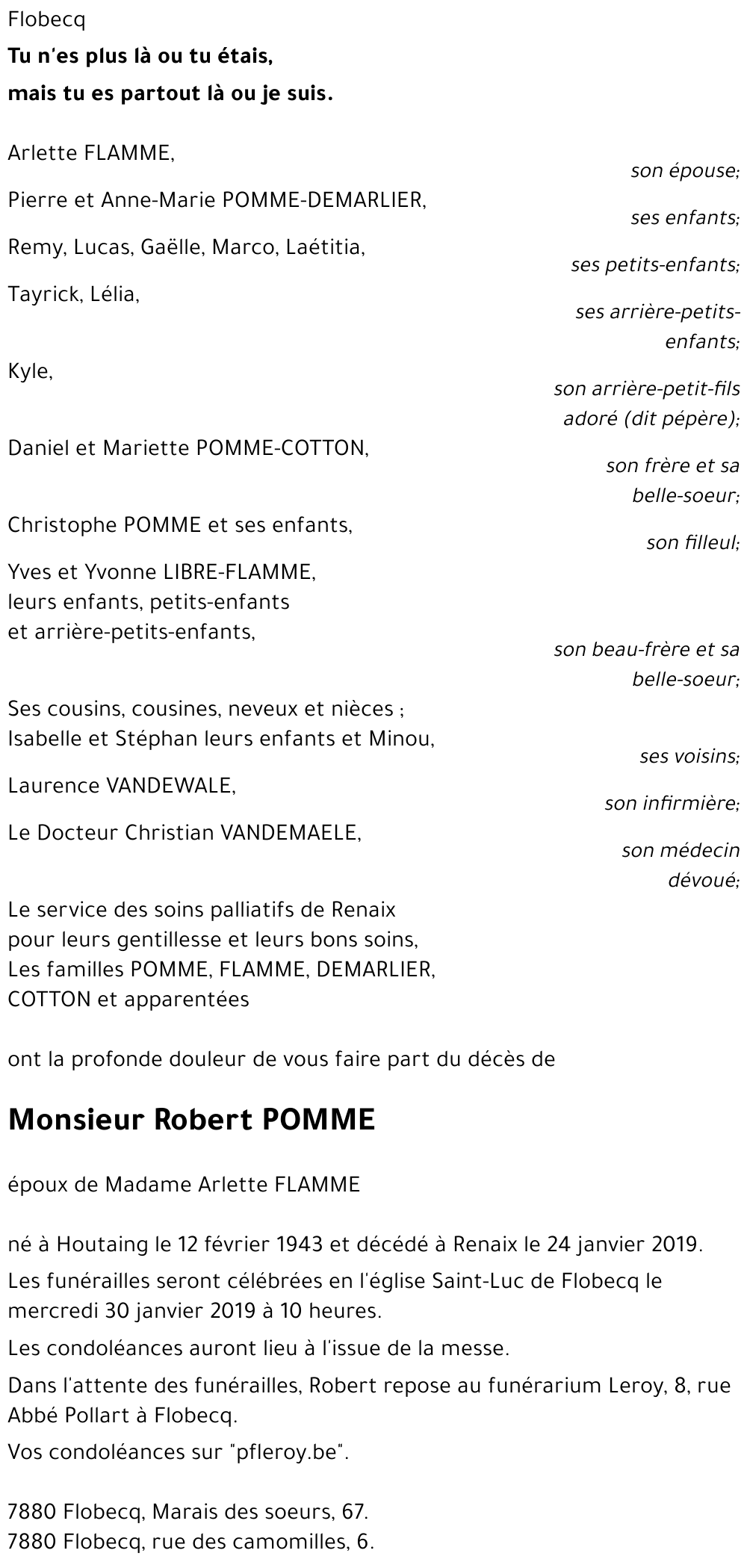 Robert Pomme