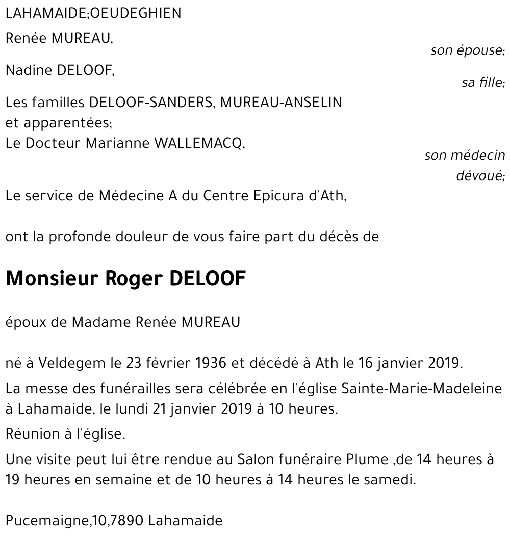 Roger DELOOF