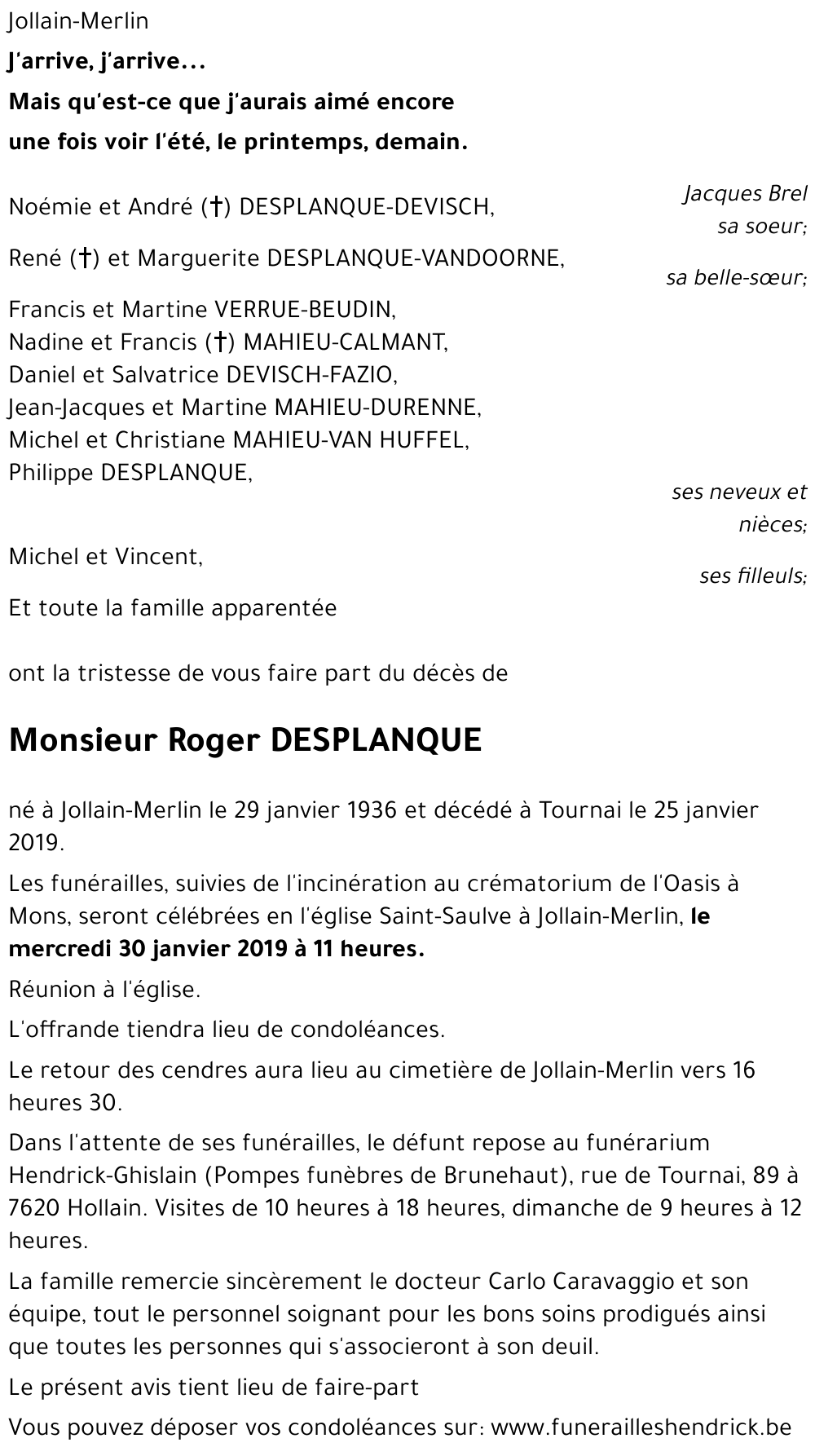 Roger DESPLANQUE