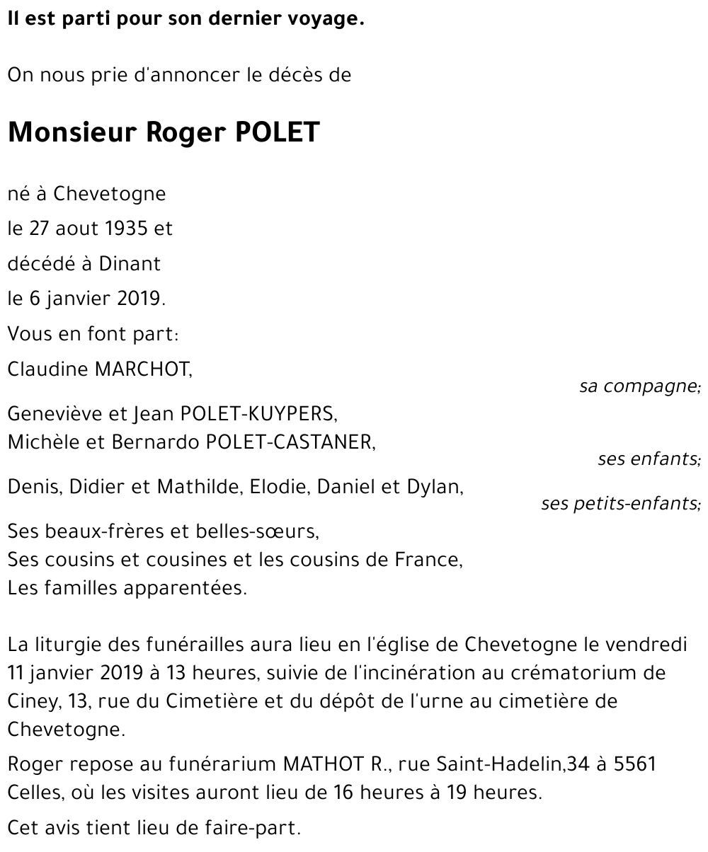 Roger POLET