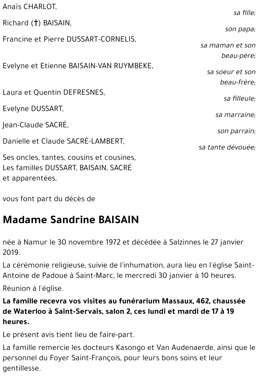 Sandrine BAISAIN