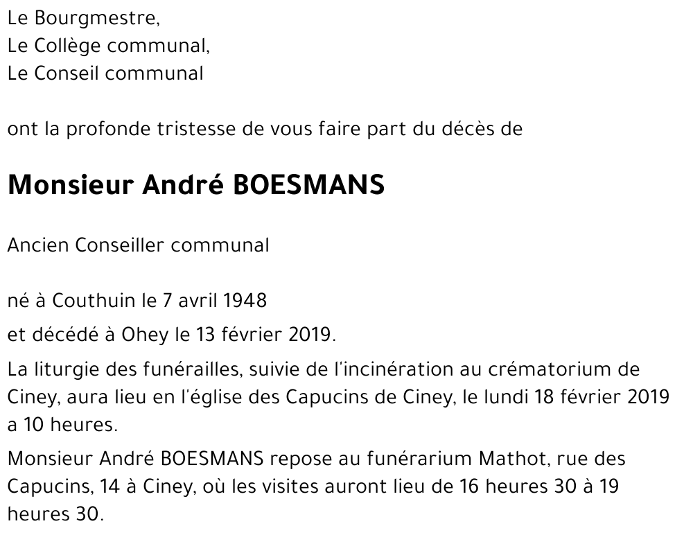 André BOESMANS