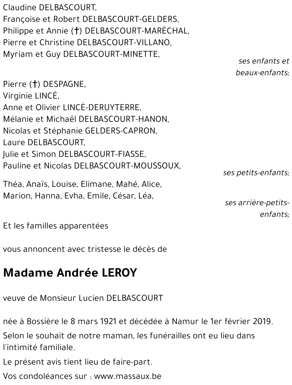 Andrée LEROY