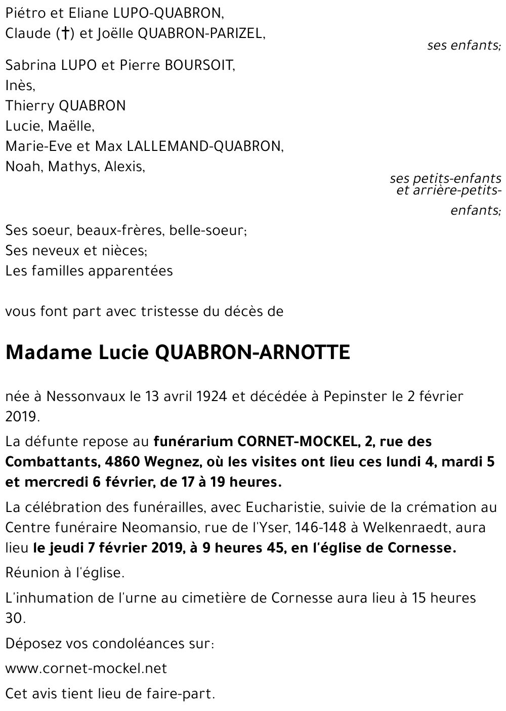 ARNOTTE Lucie