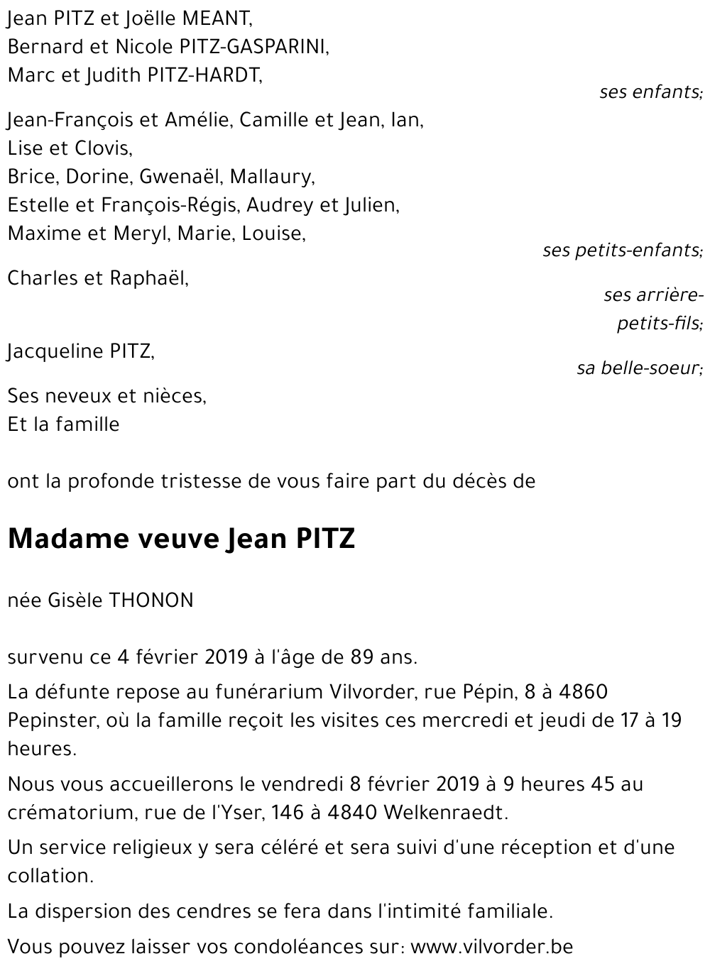 Gisèle THONON