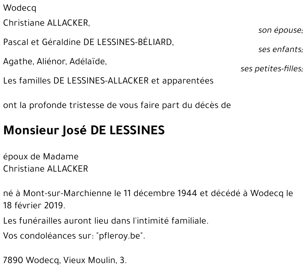 José De Lessines