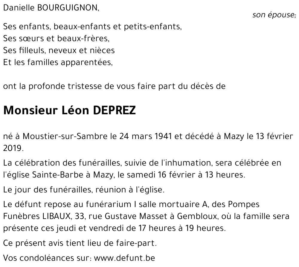 Léon DEPREZ