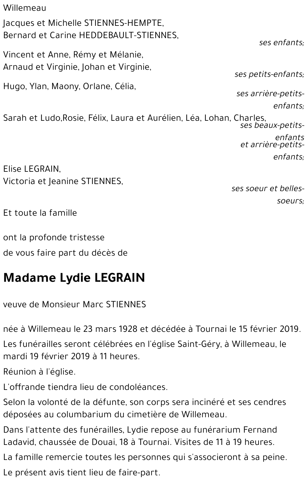 Lydie LEGRAIN