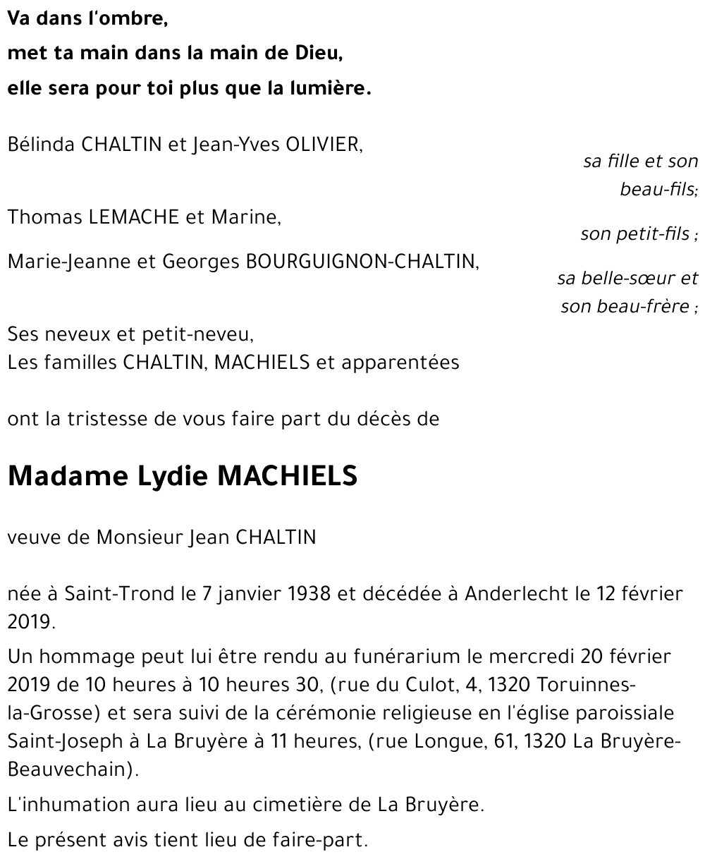 Lydie MACHIELS