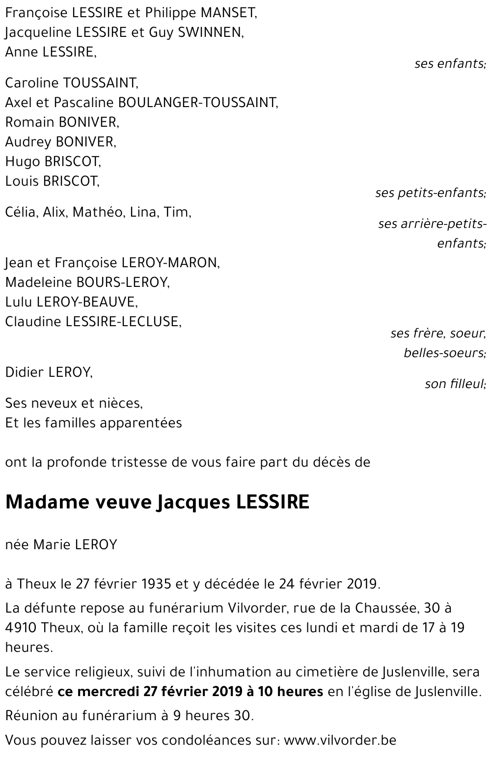 Marie LEROY