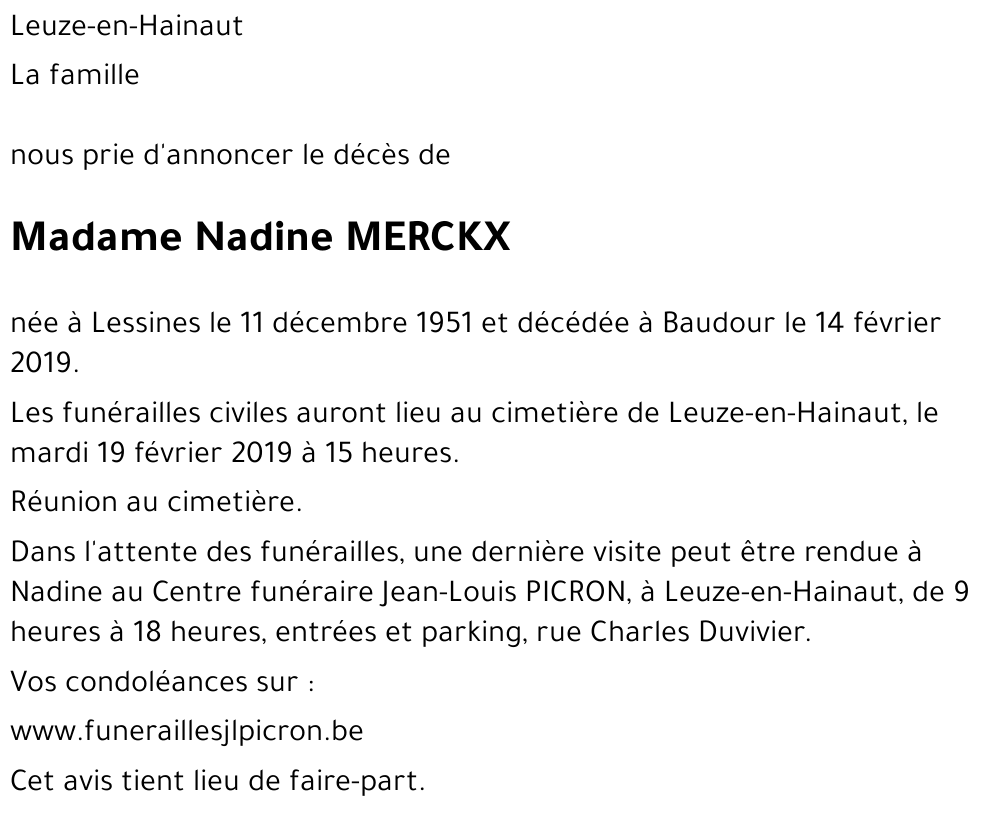 Nadine MERCKX