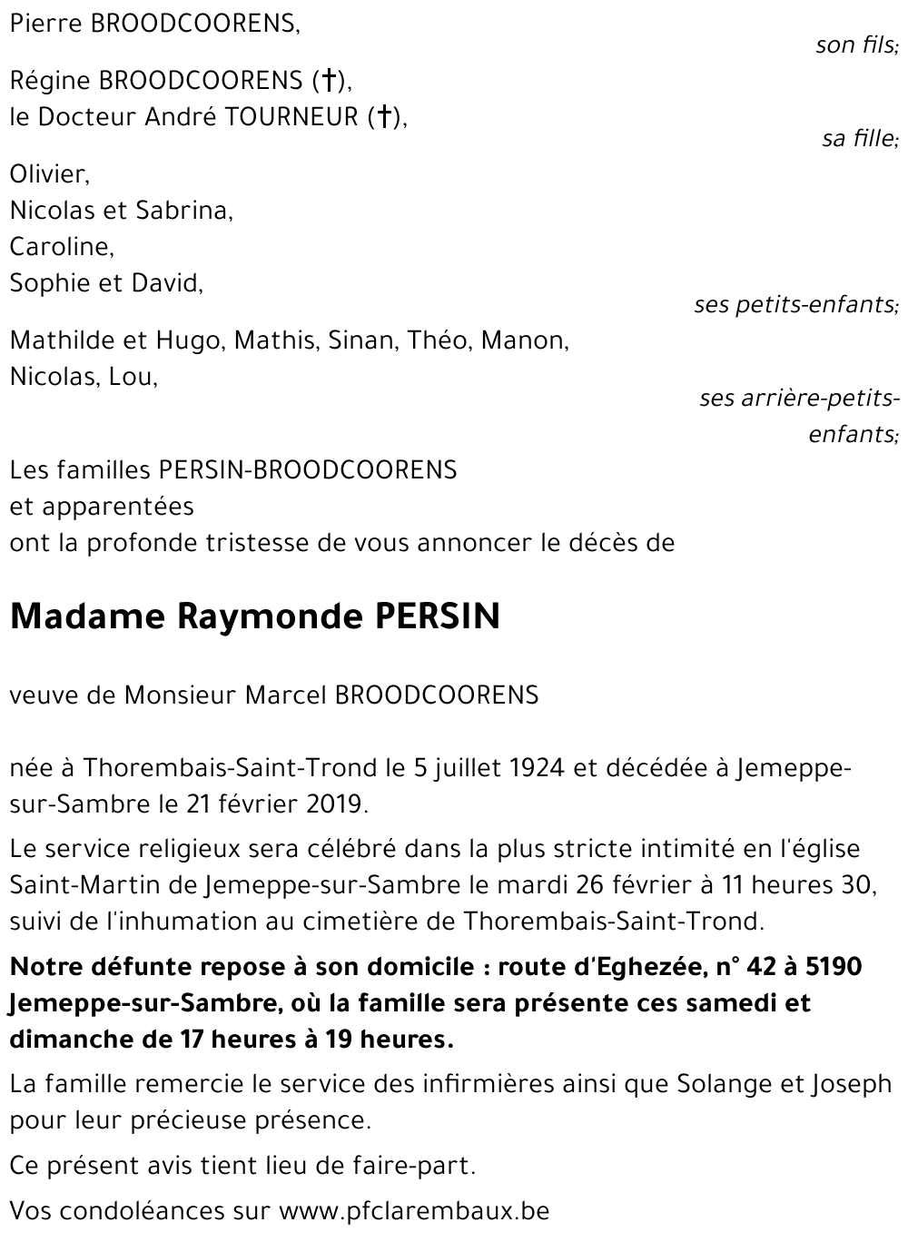 Raymonde PERSIN