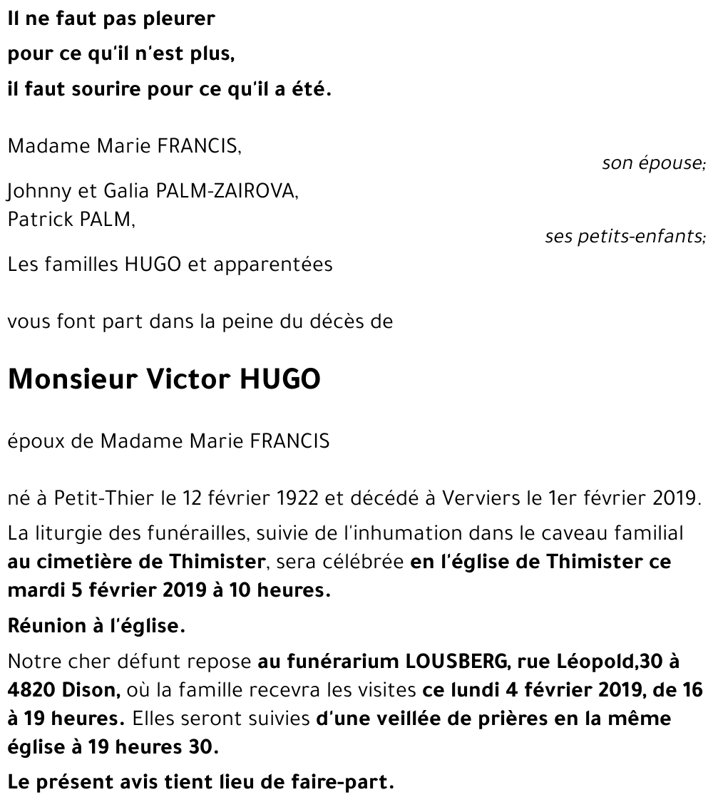 Victor HUGO