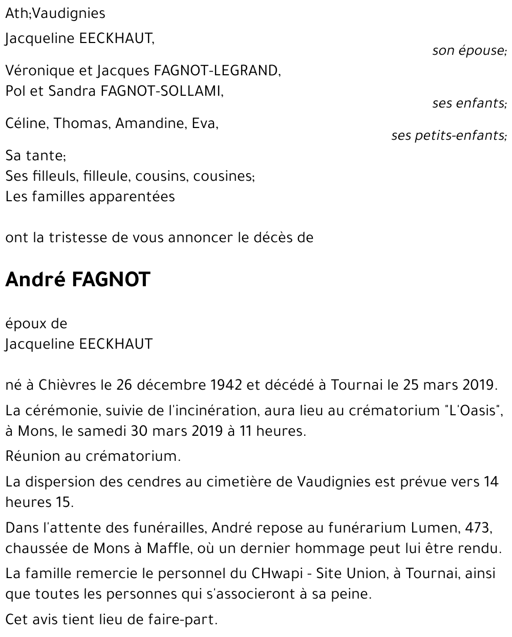 André FAGNOT