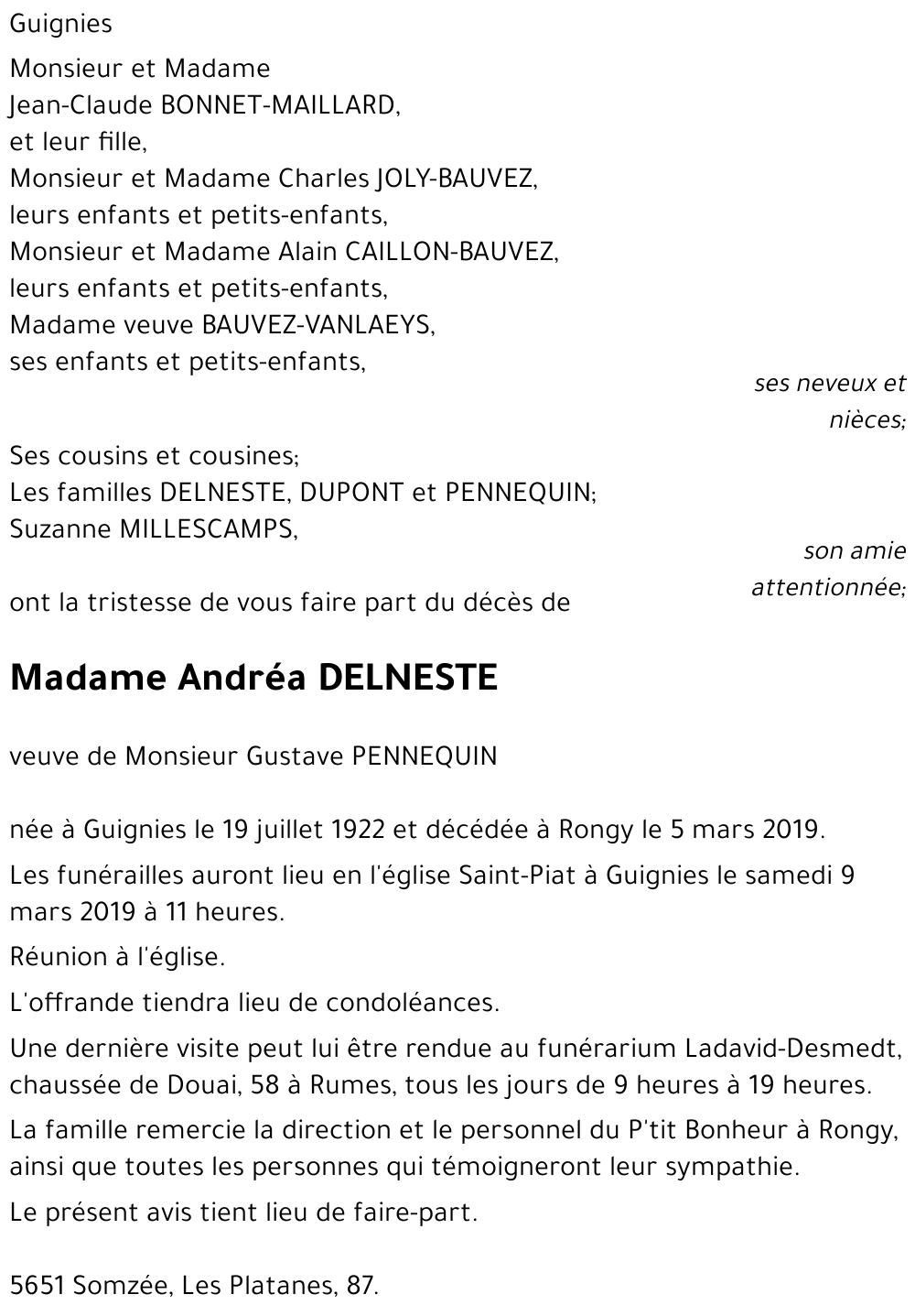 Andréa DELNESTE