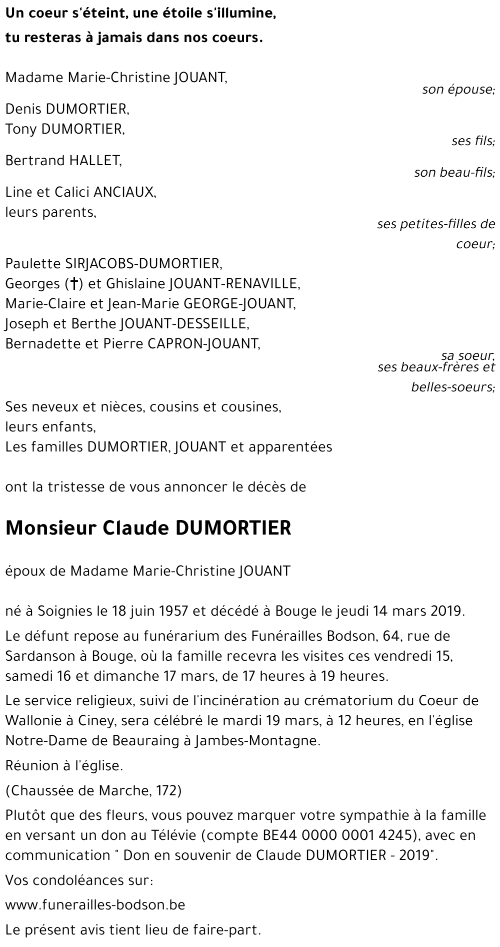 Claude DUMORTIER