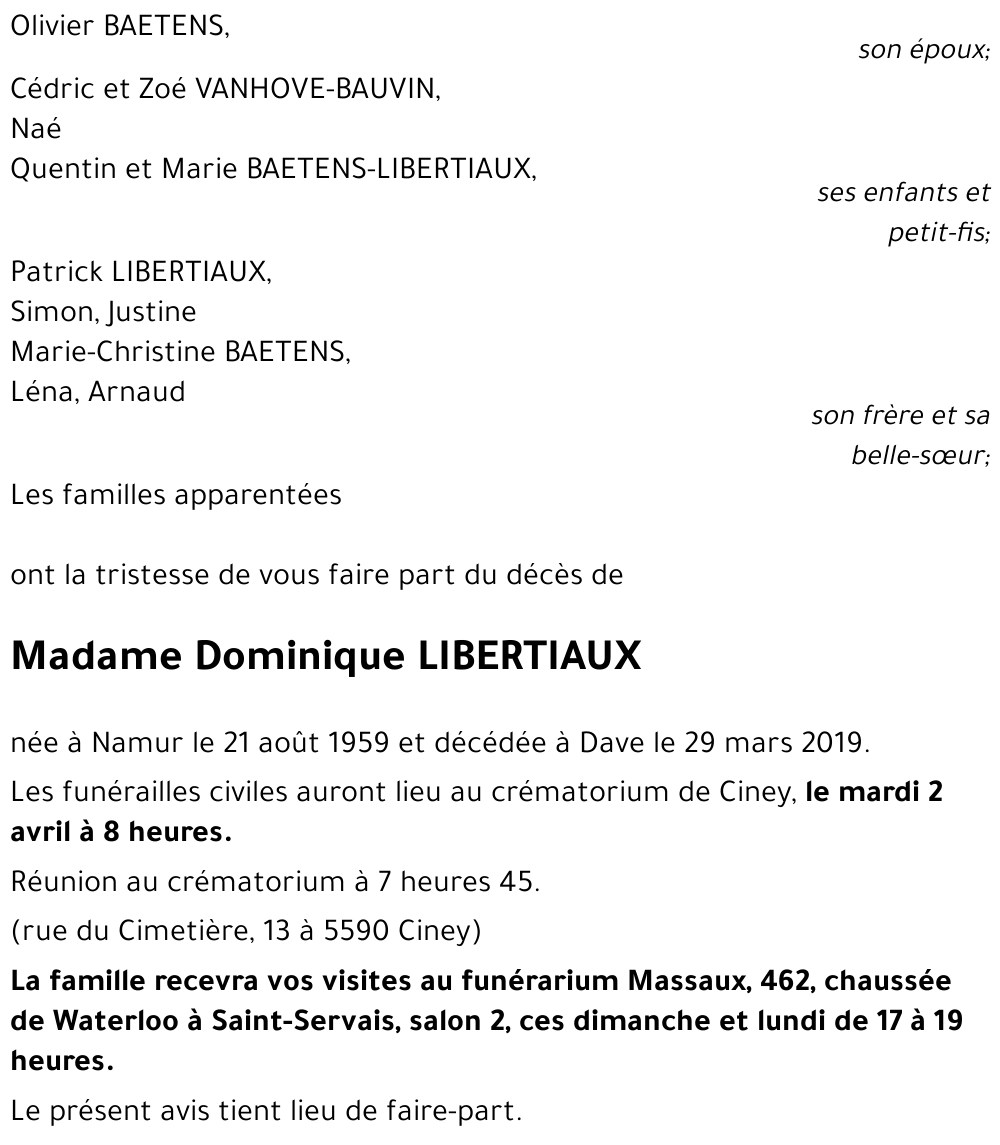 Dominique LIBERTIAUX