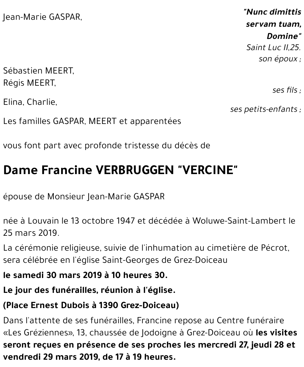 Francine VERBRUGGEN