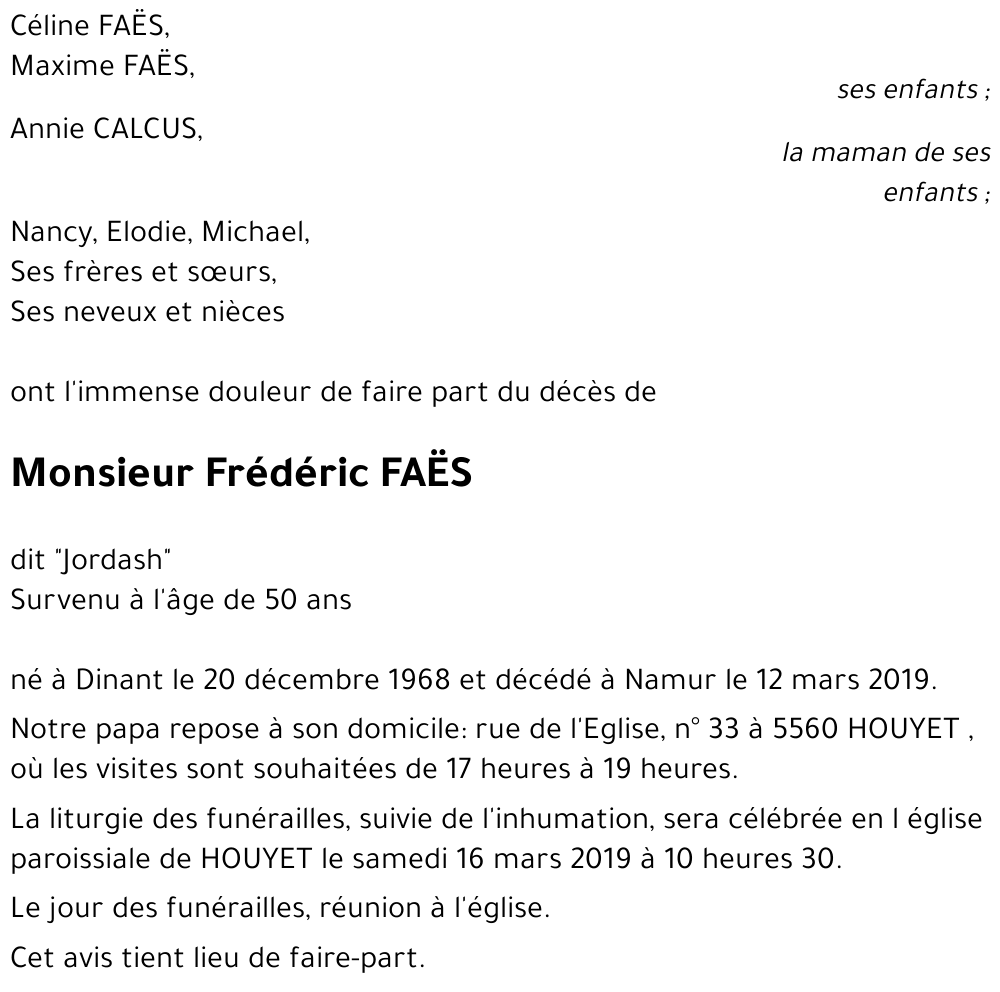 Frédéric FAËS