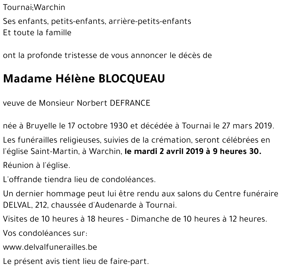 Hélène BLOCQUEAU