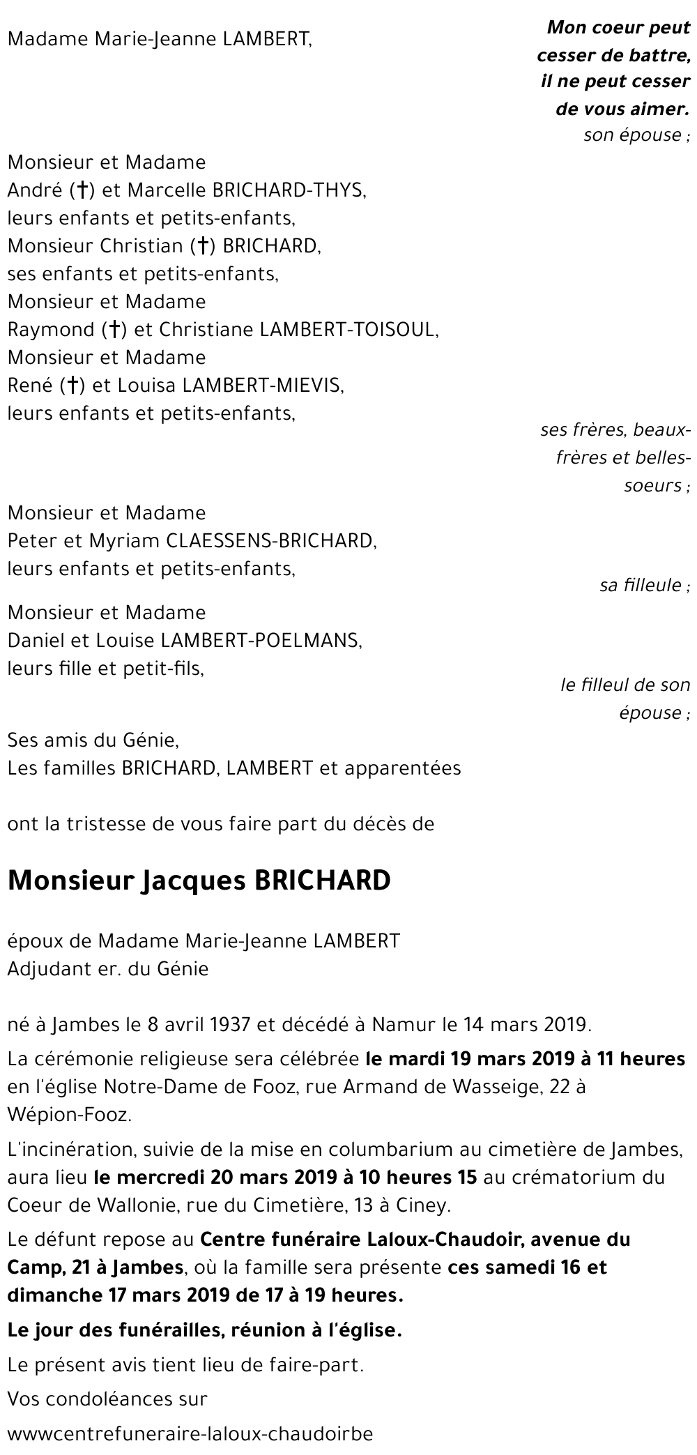 Jacques BRICHARD