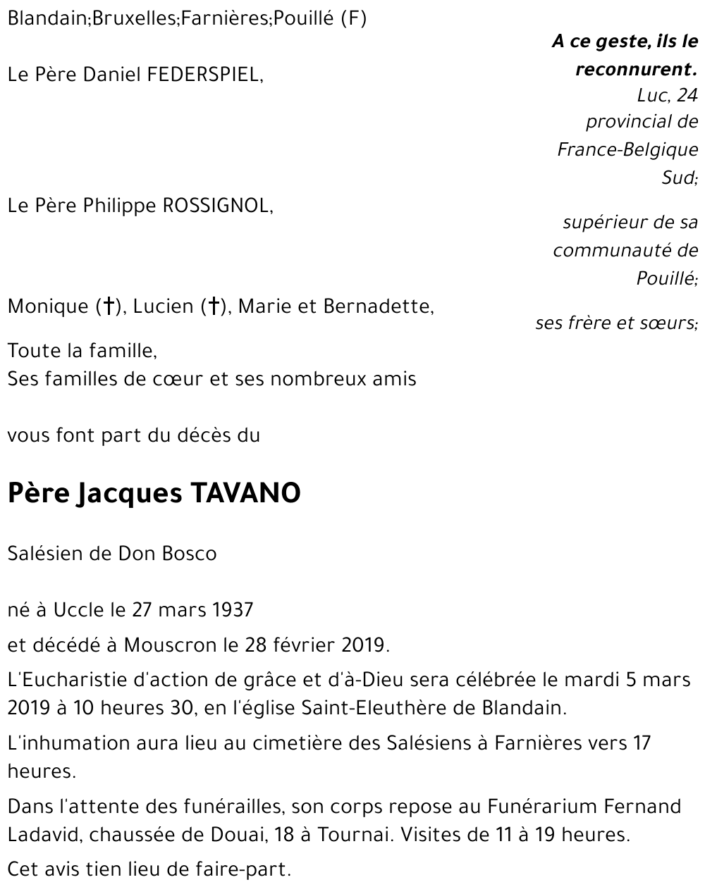 Jacques TAVANO
