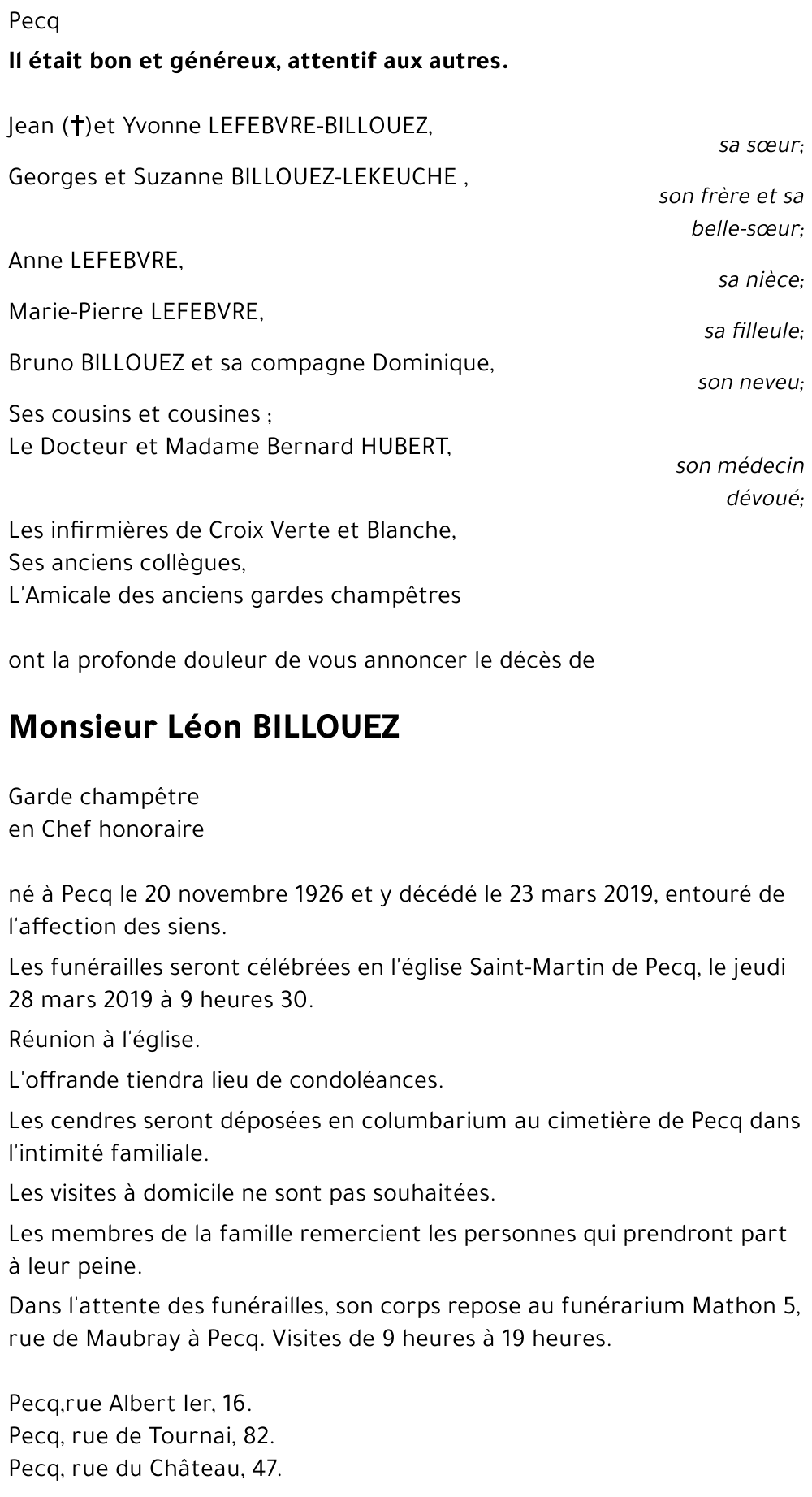 Léon BILLOUEZ