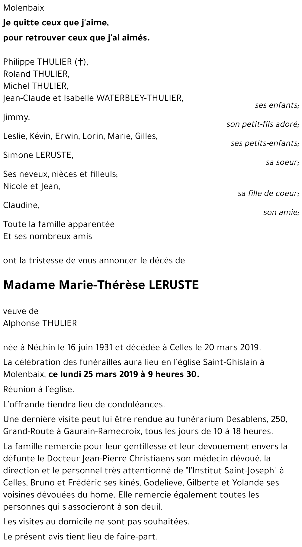 Marie-Thérèse LERUSTE