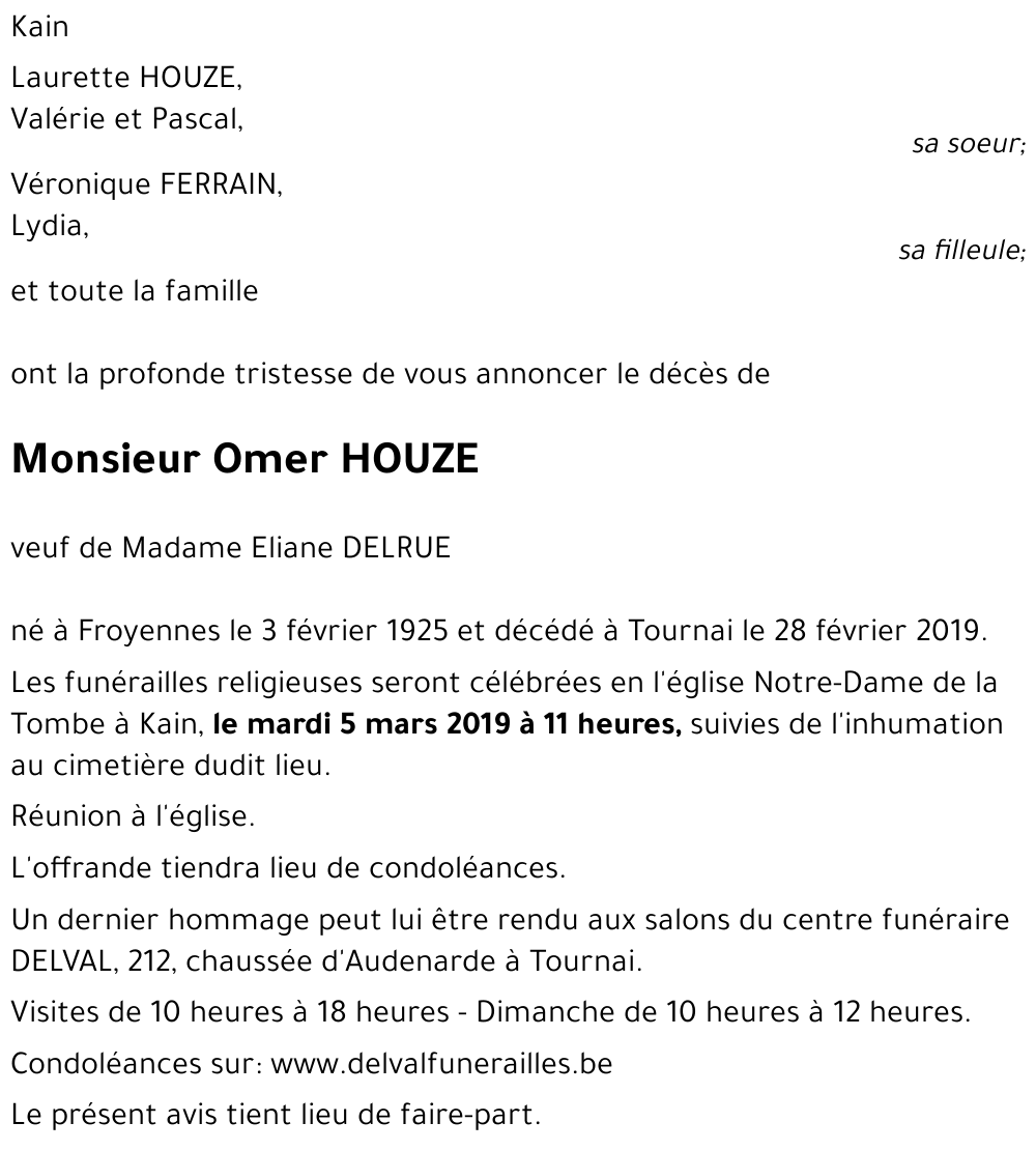 Omer HOUZE