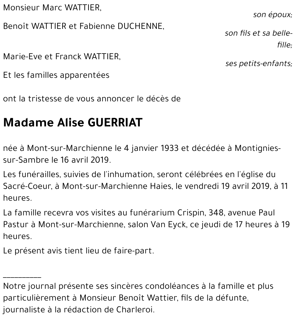 Alise GUERRIAT