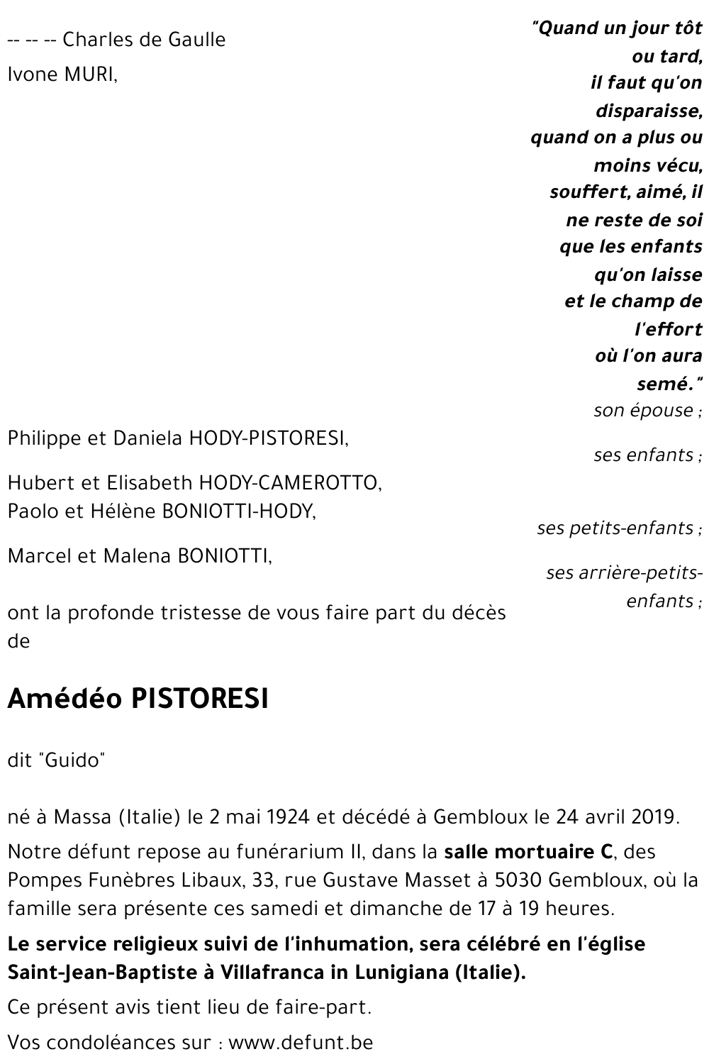Amédéo PISTORESI
