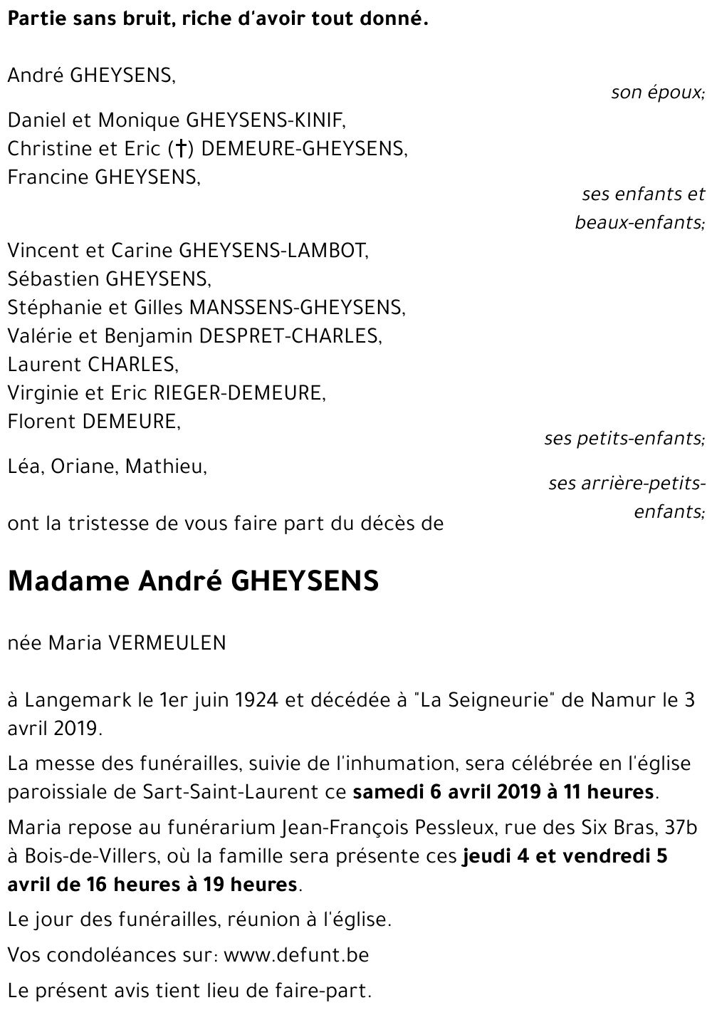 André GHEYSENS