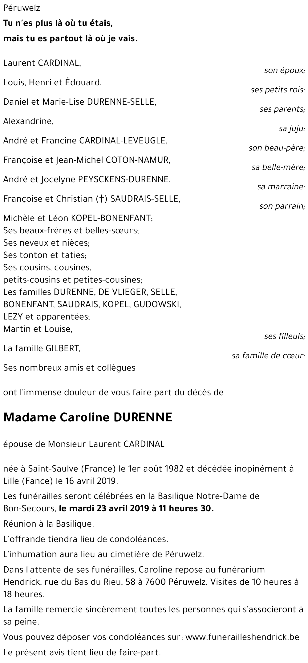 Caroline DURENNE