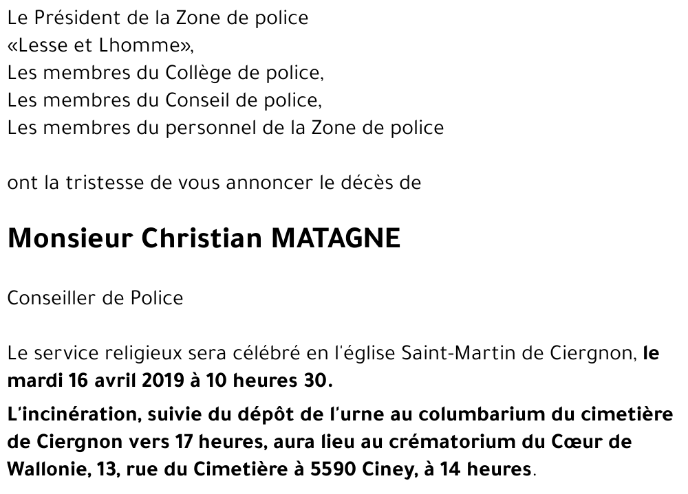 Christian MATAGNE