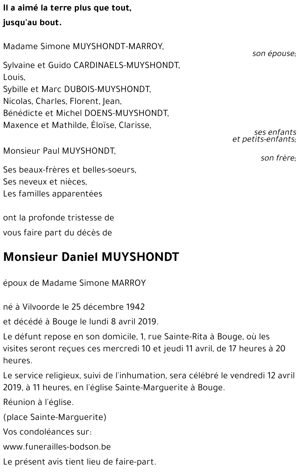 Daniel MUYSHONDT
